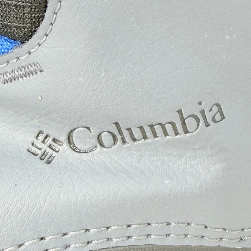 Columbia Youth Waterproof Winter Boots Grey Black Blue BY4972-011 Size 6